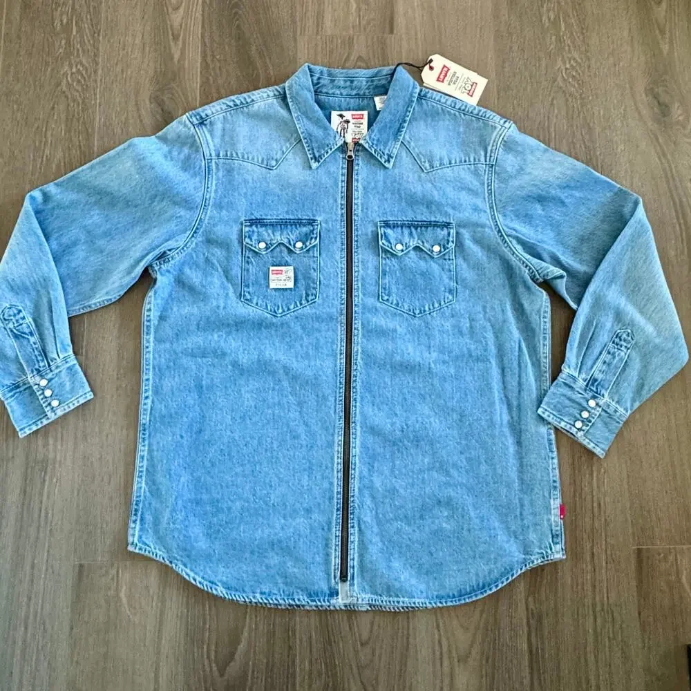 Levi's x Toy Story Denim Western Shacket Jean Shirt Jacket Size Large Unisex NWT - Picture 7 of 16